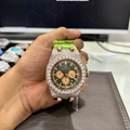Moissanite Strap Watch - Watch front view