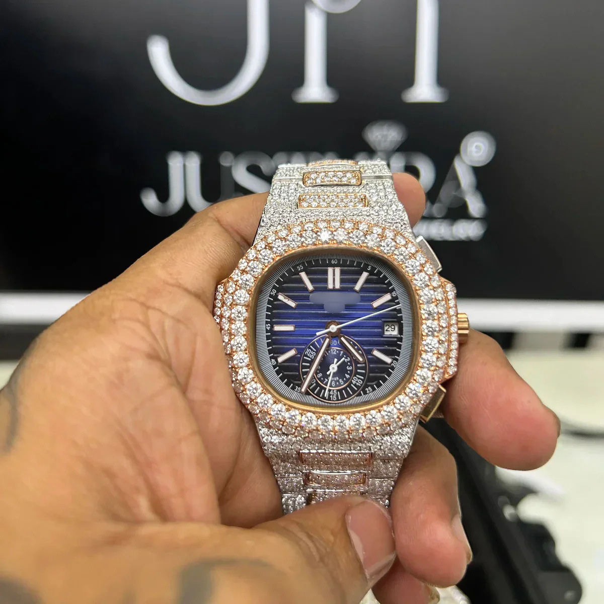Moissanite Generic Watch - Watch front view