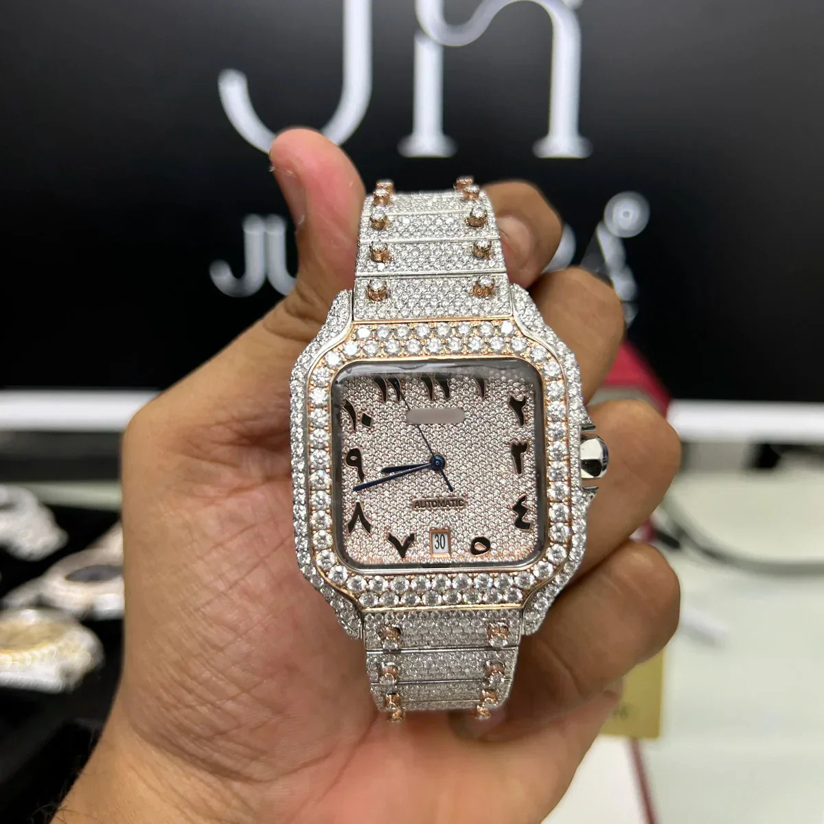 Moissanite Generic Watch - Watch front view