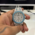 Moissanite xBlue Watch - Watch front view