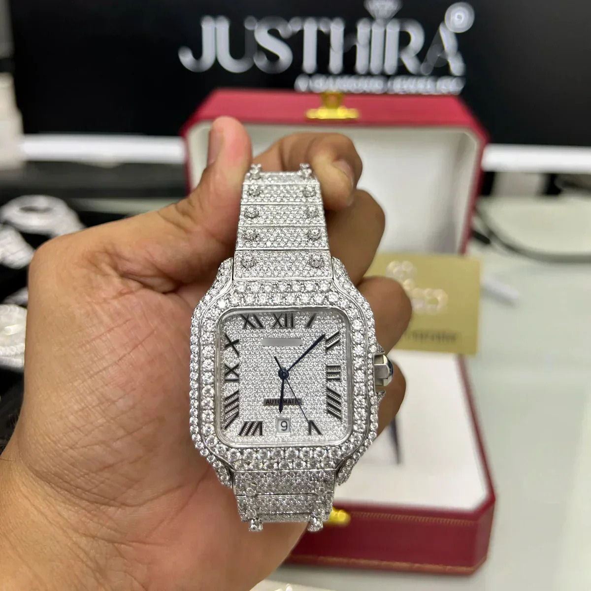 Moissanite Generic Watch - Watch front view