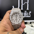 Moissanite Arabic Watch - Watch front view